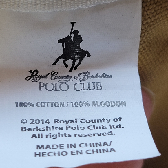 POLO CLUB Drawstring Black and Tan Canvas Bag EUC - Picture 11 of 16